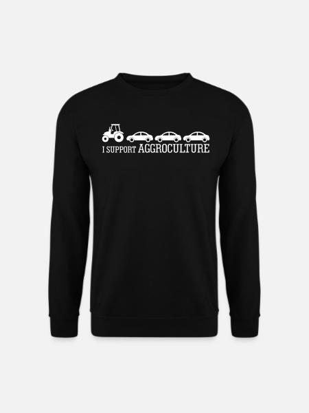 Bauer Traktor Bauern Landwirt Trecker - Unisex Pullover - Schwarz