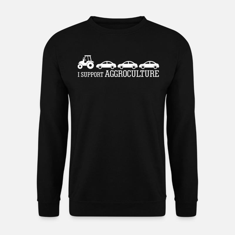 Bauer Traktor Bauern Landwirt Trecker - Unisex Pullover - Schwarz