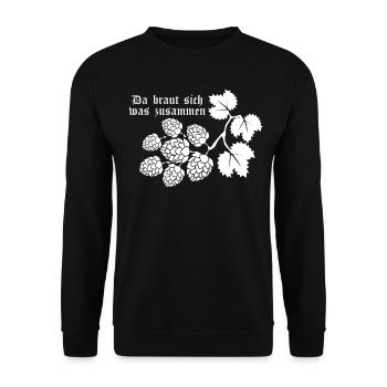 Bierbrauer Hopfen Bier Brauerei - Unisex Pullover - Schwarz - Vorne - Alina (178cm) & Michal (187cm)