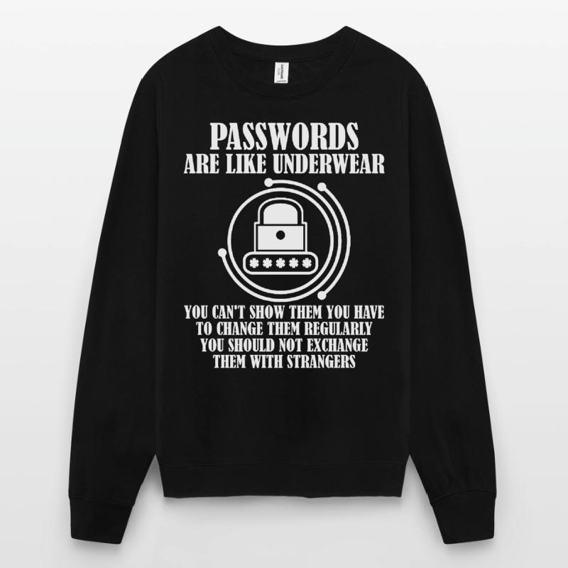 Admin Spruch Passwort Programmierer Unisex Pullover