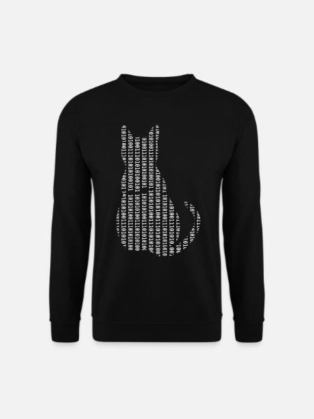 Informatiker Katze Admin Programmierer - Unisex Pullover - Schwarz
