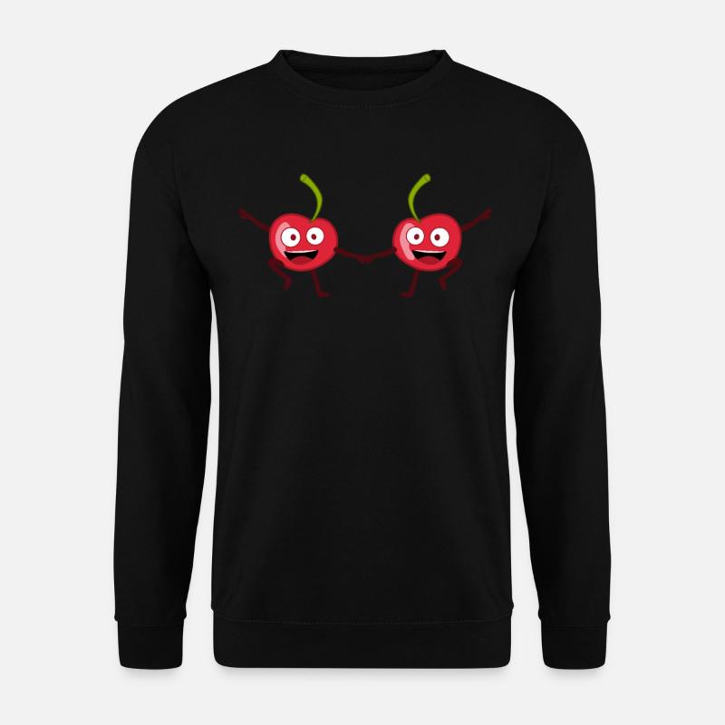 Cherries Dancing Boogie Woogie Cherry - Unisex Sweatshirt - black