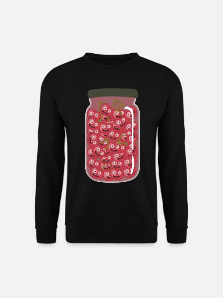 Cherries in a jar Cherry - Unisex Sweatshirt - black