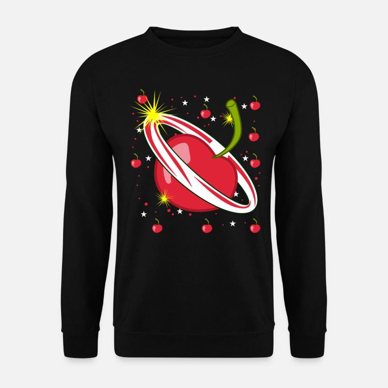 Cherry in space Cherries - Unisex Sweatshirt - black