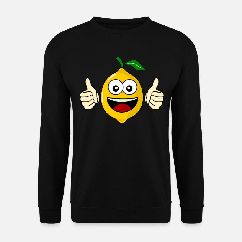 Zitronen Motivation Zitrone - Unisex Pullover - Schwarz