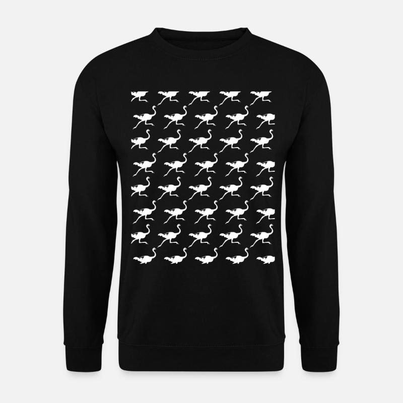 Running Ostrich - Unisex Pullover - Schwarz