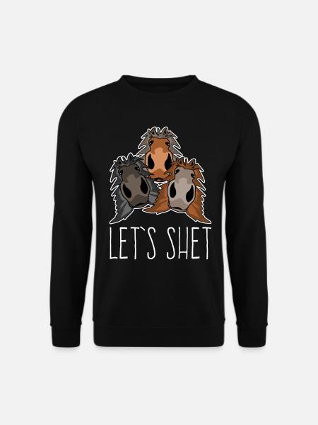 Shetlandpony Shetland Pony Shetty - Unisex Pullover - Schwarz