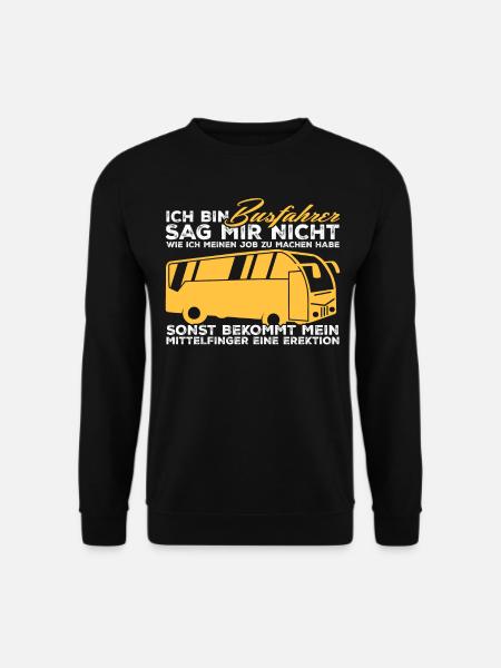 Busfahrer Bus Linienbus - Unisex Pullover - Schwarz