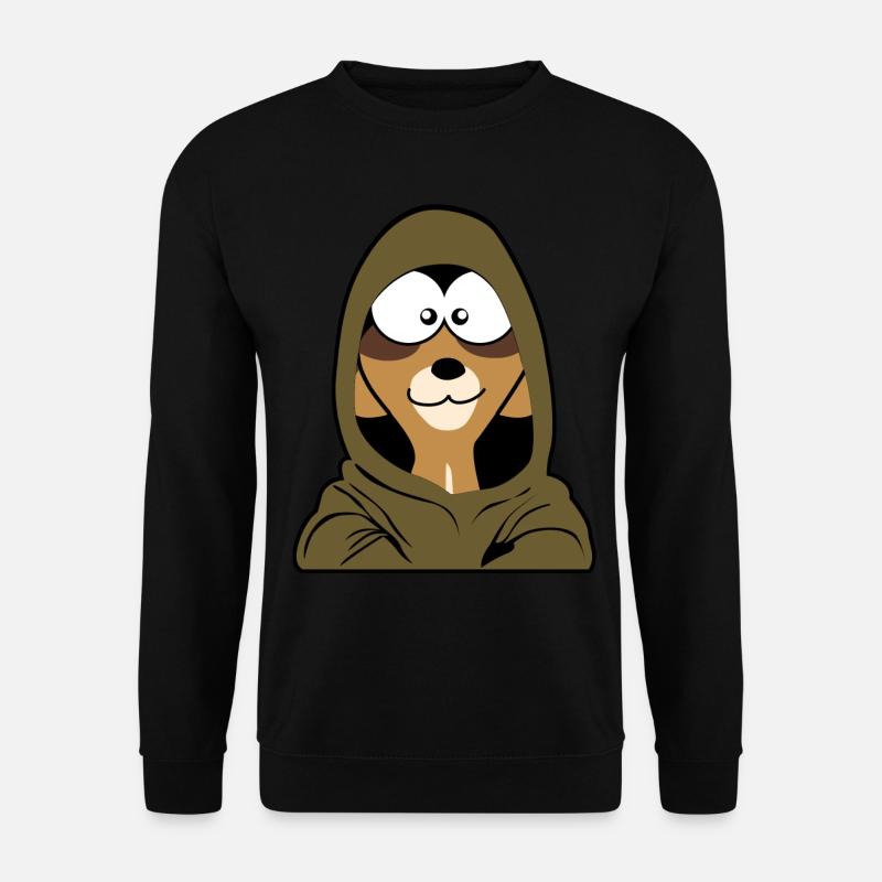 Suricate avec capuche - Sweat-shirt Unisexe - noir