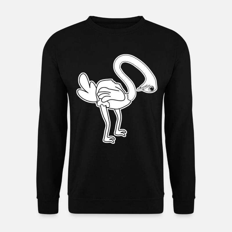 Funny Ostrich - Unisex Sweatshirt - black