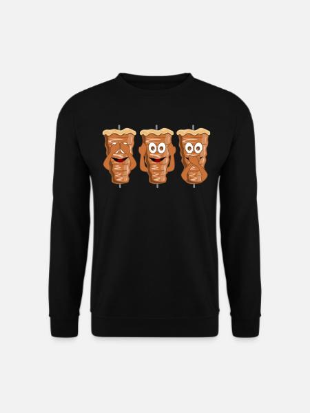 Doner kebab kebab kebab bag kebab skewer - Unisex Sweatshirt - black