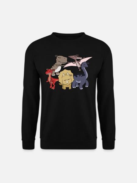 sleeping dinosaurs - Unisex Sweatshirt - black