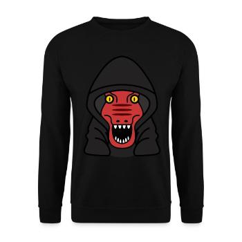 Dinosaure maléfique - Sweat-shirt Unisexe - noir - Devant - Alina (178cm) & Michal (187cm)