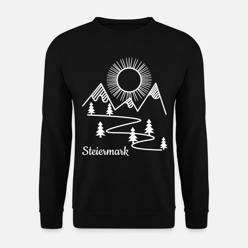 Steiermark Berge Styria - Unisex Pullover - Schwarz