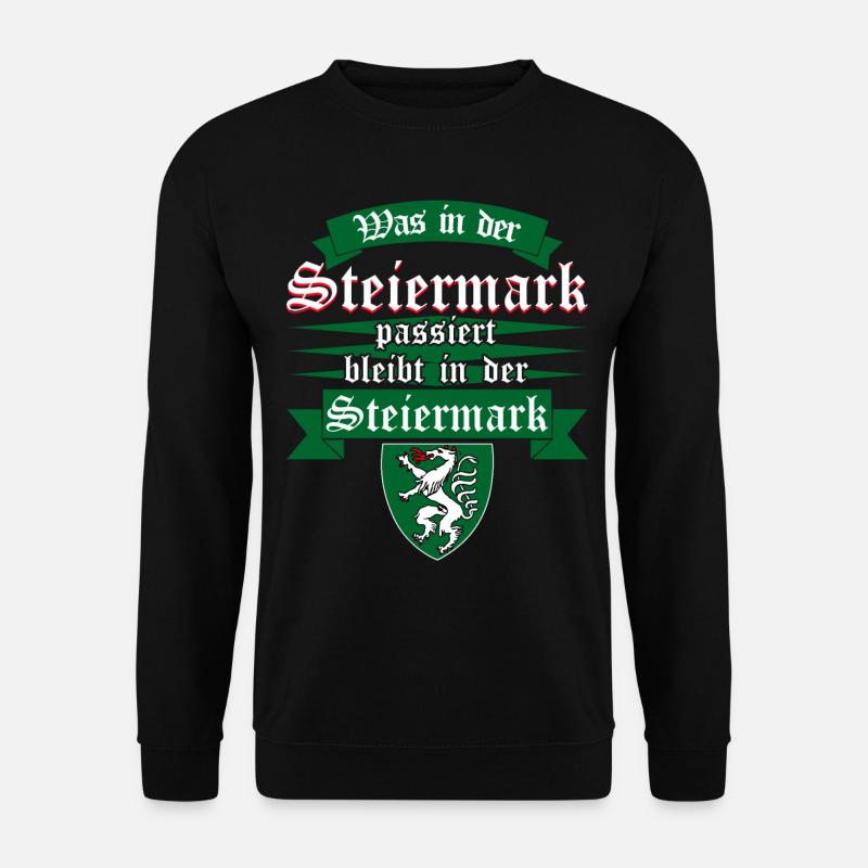 Steiermark Urlaub Österreich - Unisex Pullover - Schwarz