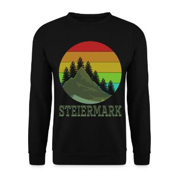 Tourisme Styrie - Sweat-shirt Unisexe - noir - Devant - Alina (178cm) & Michal (187cm)