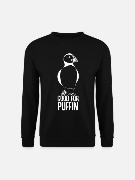 Puffin Spruch Papageientaucher Puffins - Unisex Pullover - Schwarz