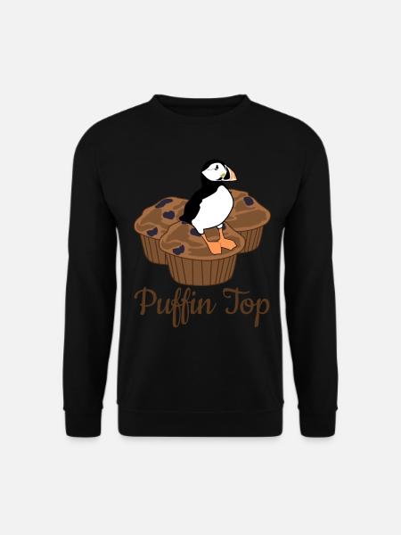 Puffin Top statt Muffin Top - Unisex Pullover - Schwarz