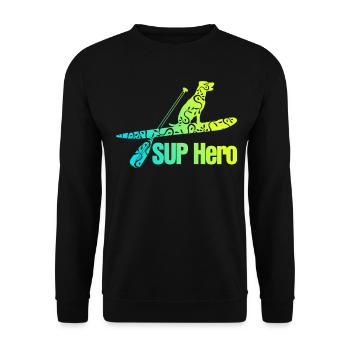 SUP Stand Up Paddling - Unisex Pullover - Schwarz - Vorne - Alina (178cm) & Michal (187cm)
