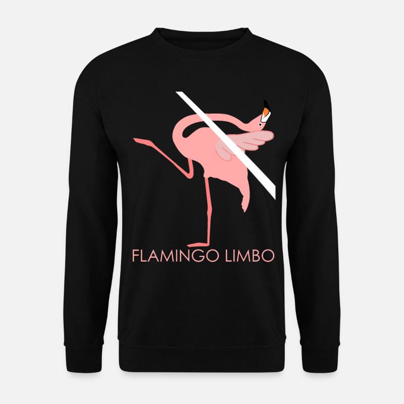Flamingo Limbo Flamingos - Unisex Pullover - Schwarz