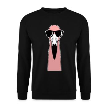 Lunettes de soleil Flamingo Flamants roses - Sweat-shirt Unisexe - noir - Devant - Alina (178cm) & Michal (187cm)