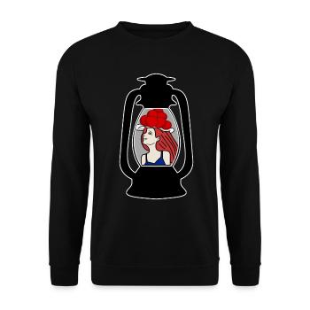 Black Forest Bollenhut Black Forest Girl - Unisex Sweatshirt - black - Front - Alina (178cm) & Michal (187cm)