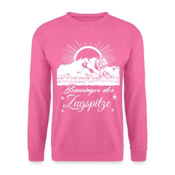 Zugspitze Sonnenaufgang - Unisex Pullover - Pink - Vorne