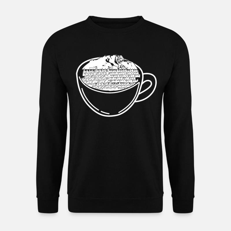 Zugspitze and coffee - Unisex Sweatshirt - black