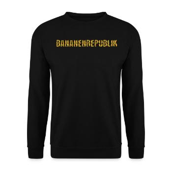 Bananenrepublik Bananen - Unisex Pullover - Schwarz - Vorne - Alina (178cm) & Michal (187cm)