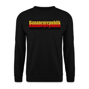 Bananenrepublik Deutschland - Unisex Pullover - Schwarz - Vorne - Alina (178cm) & Michal (187cm)