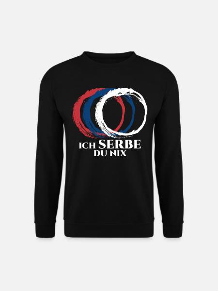 Serbien serbische Flagge Serbe - Unisex Pullover - Schwarz