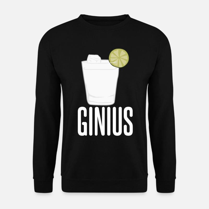 Gin - Ginius - Unisex Pullover - Schwarz