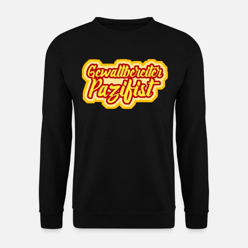 Pazifismus Witz - Unisex Pullover - Schwarz