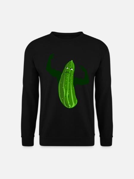 Cucumber Bodybuilding Bodybuilder Cucumber - Unisex Sweatshirt - black