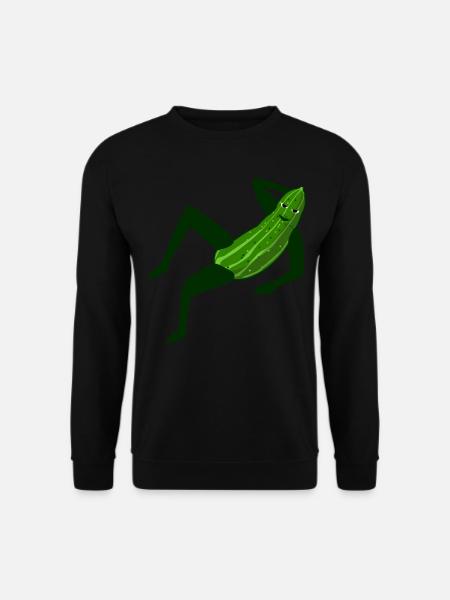 Gurken Model modische Gurke - Unisex Pullover - Schwarz
