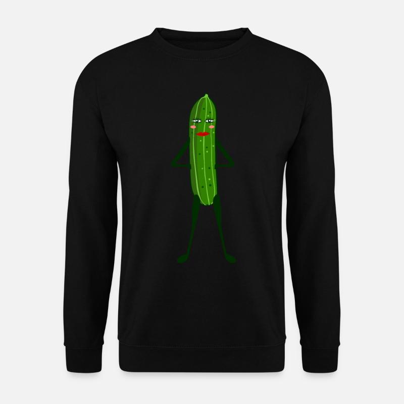 Gurken Model Gurke - Unisex Pullover - Schwarz