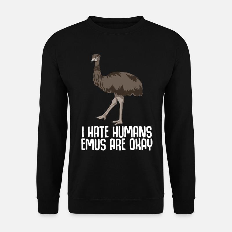 Emu drôle Emus - Sweat-shirt Unisexe - noir