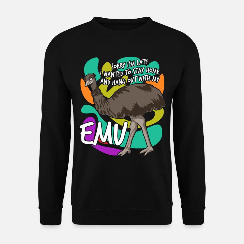 Emus Emu - Sweat-shirt Unisexe - noir