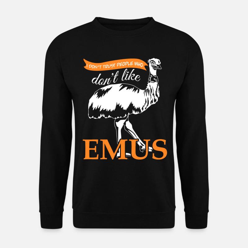 Emus Saying Emu - Unisex Sweatshirt - black