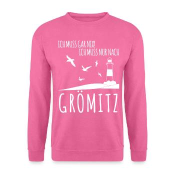 Grömitz Urlaub - Unisex Pullover - Pink - Vorne