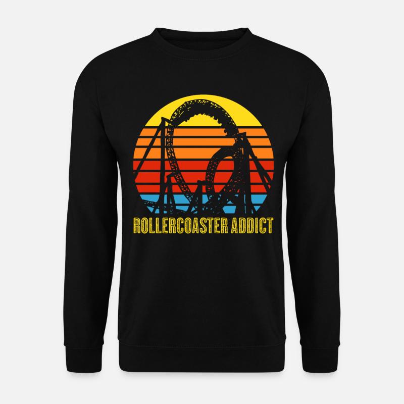 Achterbahn Roller Coasters Rollercoaster - Unisex Pullover - Schwarz