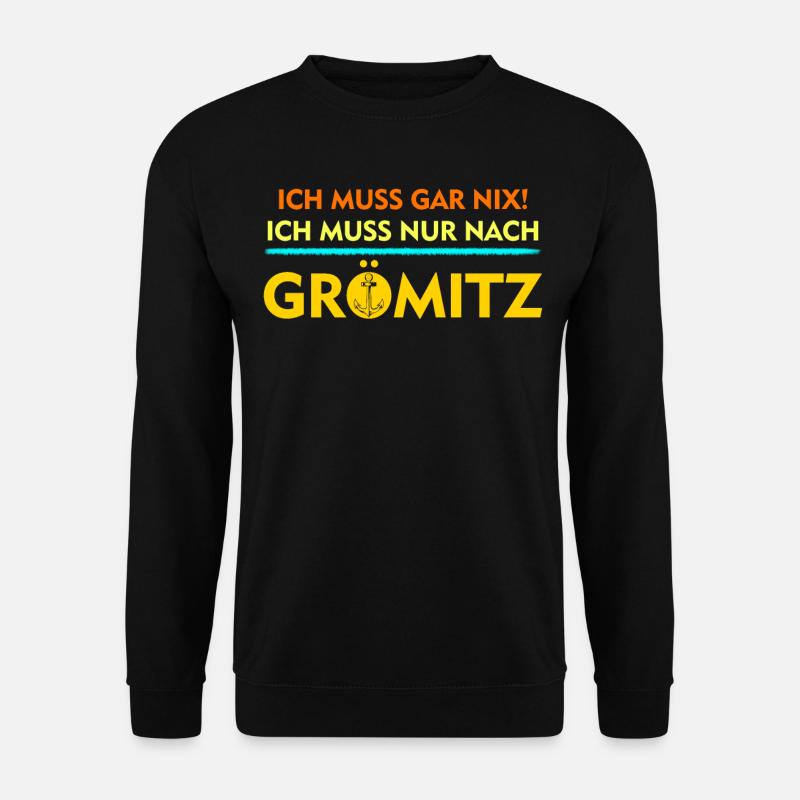 Grömitz Urlauber - Unisex Pullover - Schwarz