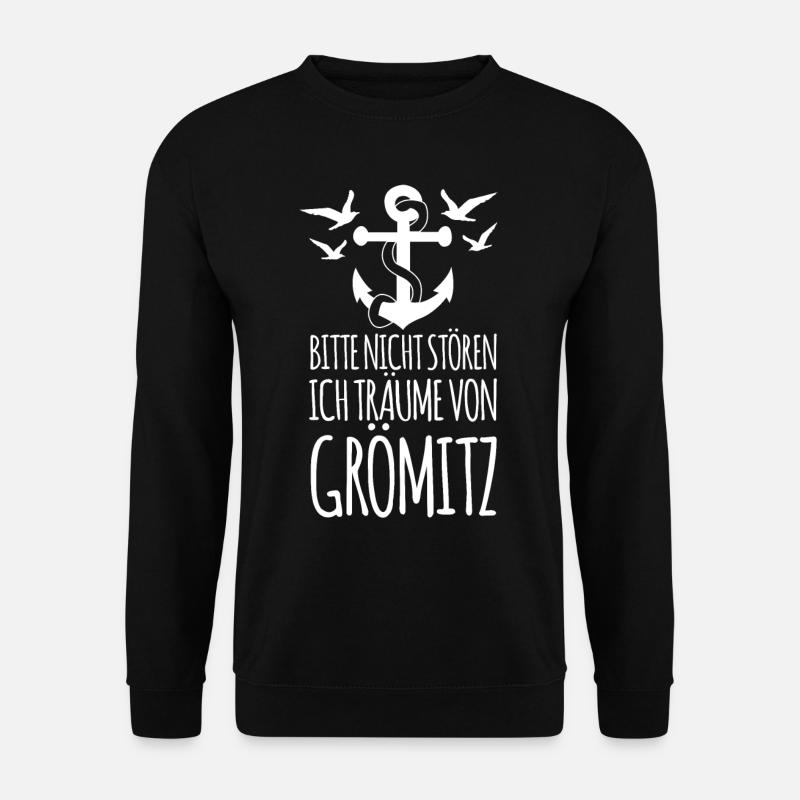 Urlaub in Grömitz - Unisex Pullover - Schwarz
