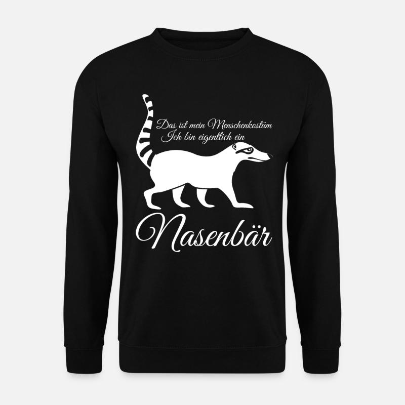 Nasenbären Nasenbär - Unisex Pullover - Schwarz