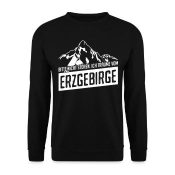 Erzgebirge sächsische schweiz - Unisex Pullover - Schwarz - Vorne - Alina (178cm) & Michal (187cm)