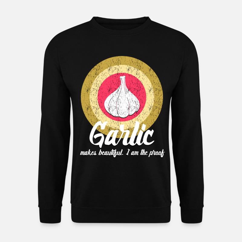 Knoblauch Knobi Knoblauchzehe - Unisex Pullover - Schwarz