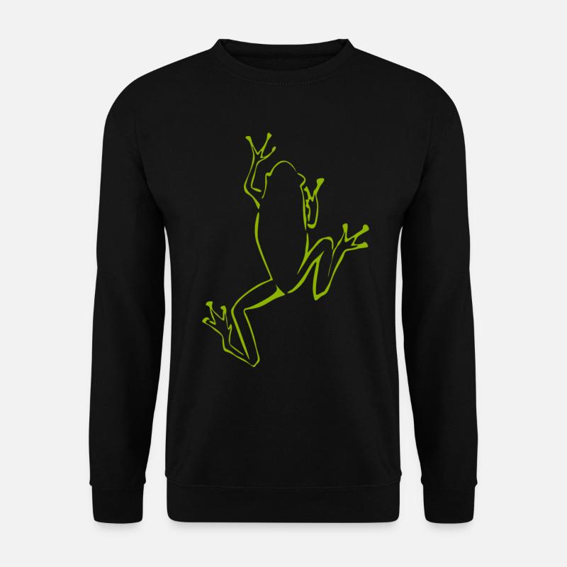 Frosch Frösche - Unisex Pullover - Schwarz