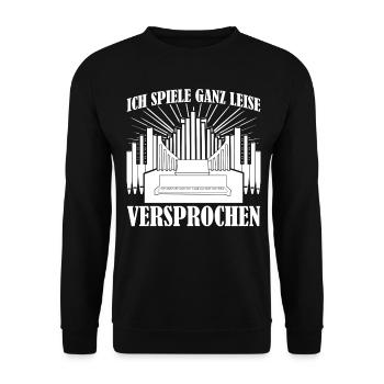 Organist Orgel Orgelspieler Orgelbauer - Unisex Pullover - Schwarz - Vorne - Alina (178cm) & Michal (187cm)