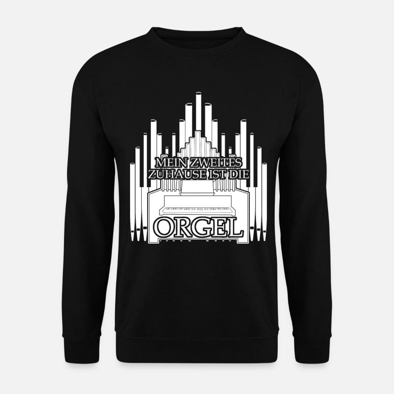Orgel Musik Orgelspieler Organist - Unisex Pullover - Schwarz