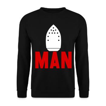 Triathlon Triathletes Joke Triathlete - Unisex Sweatshirt - black - Front - Alina (178cm) & Michal (187cm)